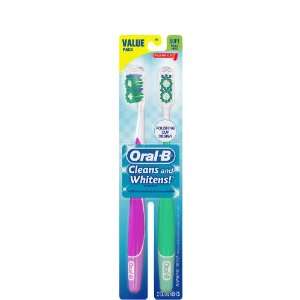  Oral B Advantage 3D White Vivid Toothbrush, Soft Head Twin 