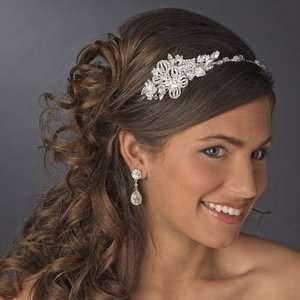   Crystal Side Accented Bridal Headpiece Headband / Tiara Beauty
