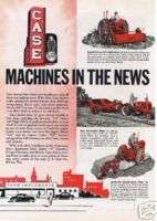 1951 Case Tractor Shredder Baler Plow Farmer Vintage Ad  
