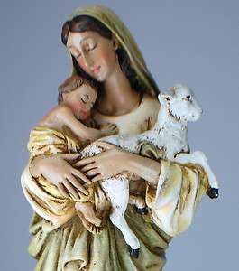 New 6 Madonna w/ Child and Lamb Statue Figurine Christ Paton 