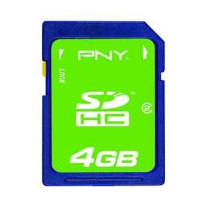  PNY Technologies 4GB SECURE DIGITAL HC CLASS 4GREEN FLASH 