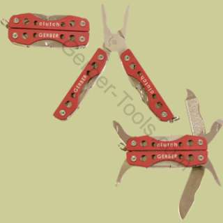 Gerber Clutch Mini Multi Tool Pliers Knife Red  