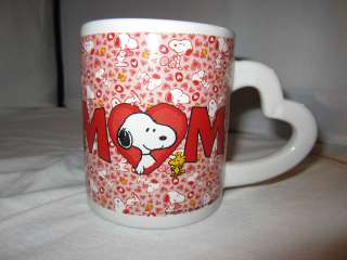 Snoopy Mom Mug Coffee Cup Glass Souvenir  