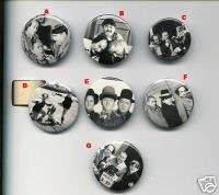 THE THREE STOOGES COLLECTOR BUTTON PIN coded look  