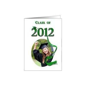  Graduation Commencement Ceremony, 2012 Photo Card, Green 
