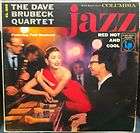 DAVE BRUBECK jazz red hot & cool LP VG  CL 699 6i DG