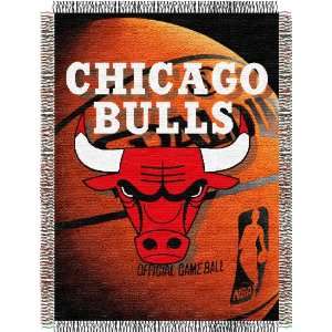  Chicago Bulls Woven NBA Throw   48 x 60
