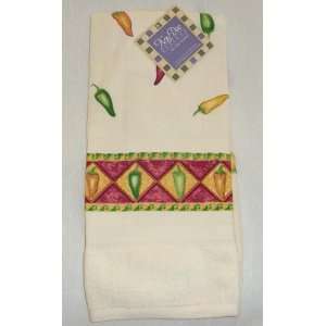  Hot Chili Peppers   Kay Dee Designs Border Terry Towel (1 