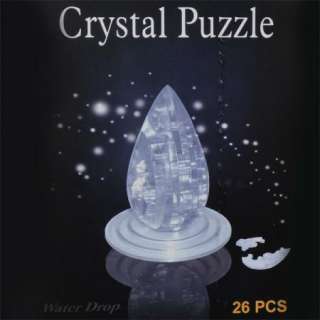 3D Water Drop Crystal Puzzle Decoration Jigsaw IQ Toy  