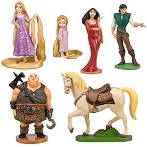  Disney Tangled Rapunzel Figure Play Set    6 Pc. Toys 