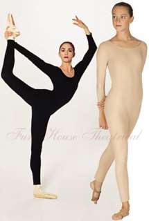 Adulto ENTERIZO de manga larga para el ballet o los aeróbicos 6602