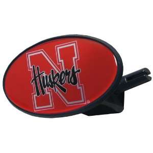   NCAA Nebraska Cornhuskers Plastic Oval Hitch Cover