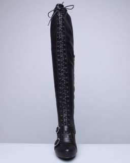WOMENS BLACK TALL APPLE BOTTOMS OVER THE KNEE BOOTS 7 7.5 8 8.5 9 10 