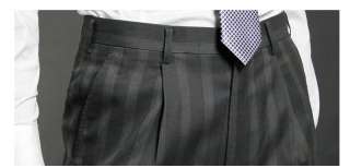 JEJE Check Dark Gray Mens Dress Pants Size US 34W  