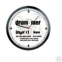 Drummer Drum Set Band Poster Sign Gift Wall Clock #871  
