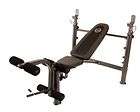   Barbell Muscle Inc Mid Width Weight Bench w/ leg extension & leg curl