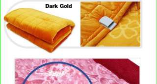 Microfiber Electric heated blankets Mattress Pad Gold  