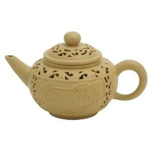  Small Artistic Double Wall Yixing Clay Teapot