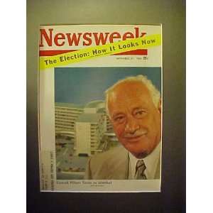 Conrad Hilton September 27, 1954 Newsweek Magazine Professionally 