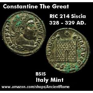  Ancient Roman Coin. Constantine The Great. Imperial Roman 
