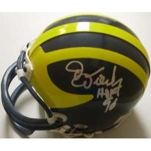  Signed Dan Dierdorf Mini Helmet   Michigan Wolverines 