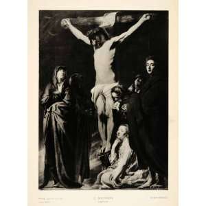 1939 Photogravure Jacob Jordaens Calvary Jesus Cross Crucifixion 