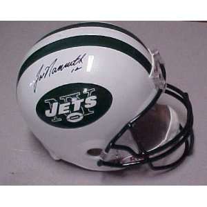 Joe Namath Hand Signed Autographed Full Size New York Jets Riddell 