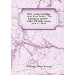 John Hancock and his times. Read before The Bostonian Society,  in 