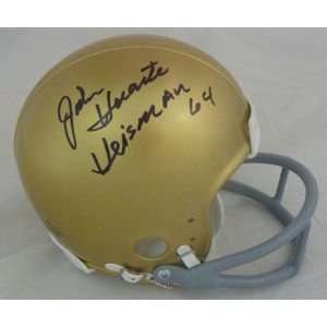  John Huarte Signed Notre Dame Mini Helmet W/heisman 64 