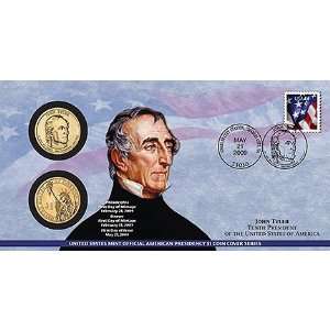  2009 John Tyler Presidential $1 First Day Coin Cover (P30 