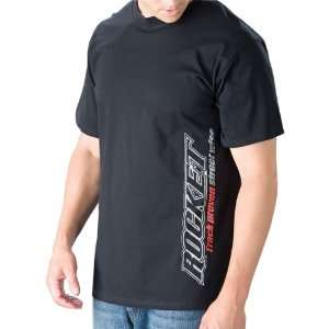  Joe Rocket Logo Mens Short Sleeve Racewear Shirt   Black 