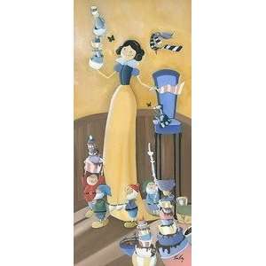  Up Snow White and Seven Dwarfs Disney Fine Art by Katie Kelly Giclee