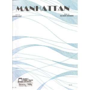  Sheet Music Manhattan Lorenz Hart Richard Rodgers 94 