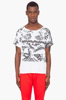 Pierre Balmain White Piece Print T shirt for men  SSENSE