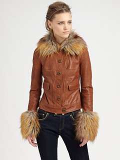 Rachel Zoe   Gloria Lambskin Leather Jacket