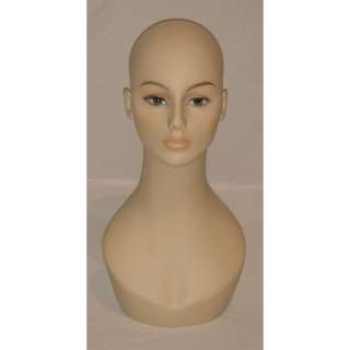 Head WH10 . Female mannequin head. Fiberglass. 19 Height from top to 
