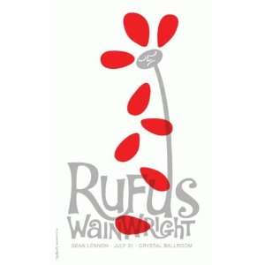  Rufus Wainwright Portland 2007 Concert Poster STILES