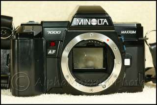 Minolta AF Maxxum 7000 Film Camera Body w/ Small Corner Bleed 