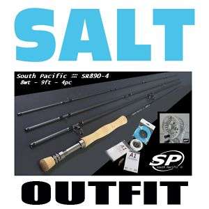 FLY FISHING SALT OUTFIT rod reel line backing leader  