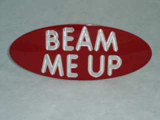 BEAM ME UP/STAR TREK TRAILER HITCH PLUG COVER hummer h2  