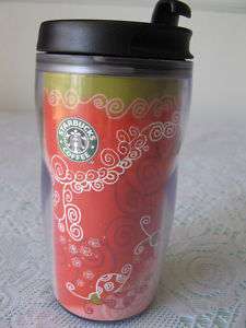Starbucks Insulated Thermal Mug Cup Flower & Ladybug  