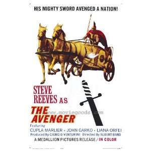  The Avenger Poster 27x40 Steve Reeves Giacomo Jack Rossi 