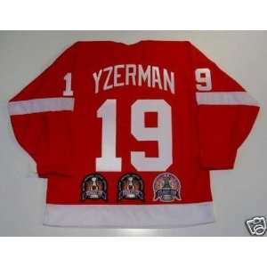 STEVE YZERMAN Detroit Red Wings STANLEY CUP JERSEY CCM   Large