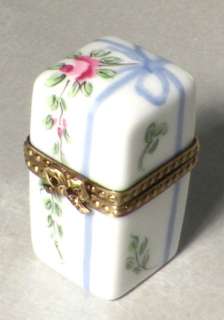 NEW Blue Perfume Bottle Box, No.75 Porcelain Limoges  