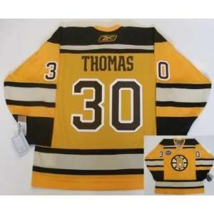Tim Thomas Boston Bruins Winter Classic Jersey Real Rbk