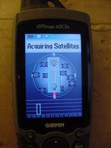 GARMIN GPSMAP 60CSx HANDHELD GPS UNIT. WORKS GREAT BUT THE BACK 