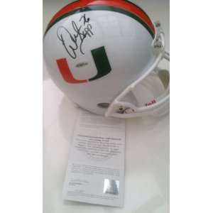 Warren Sapp Signed University of Miami Full Size Helmet Upper Deck