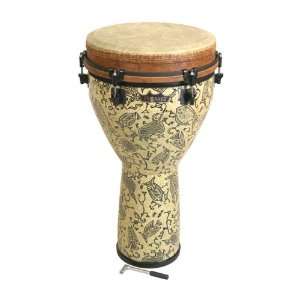  Remo Djembe, Key, 12 x 24, Fossil Design: Musical 