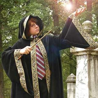 Childs Wizard Cloak Robe Harry Potter Costume Medieval  
