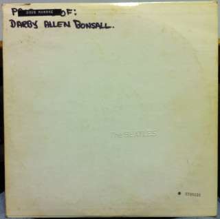 THE BEATLES white album 2 LP VG+ SWBO 101 #d 1968 1st Press Apple 